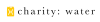 charity: water's company logo