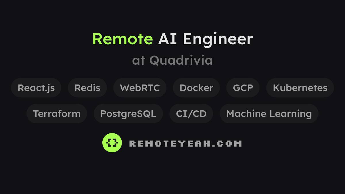 Remote AI Engineer at Quadrivia