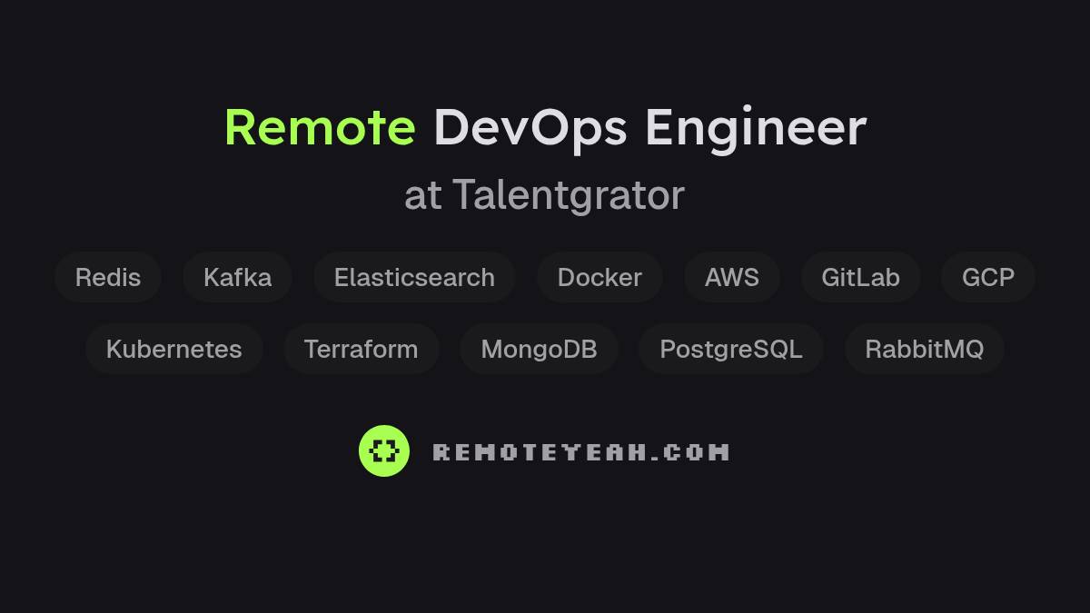 Remote DevOps Engineer at Talentgrator