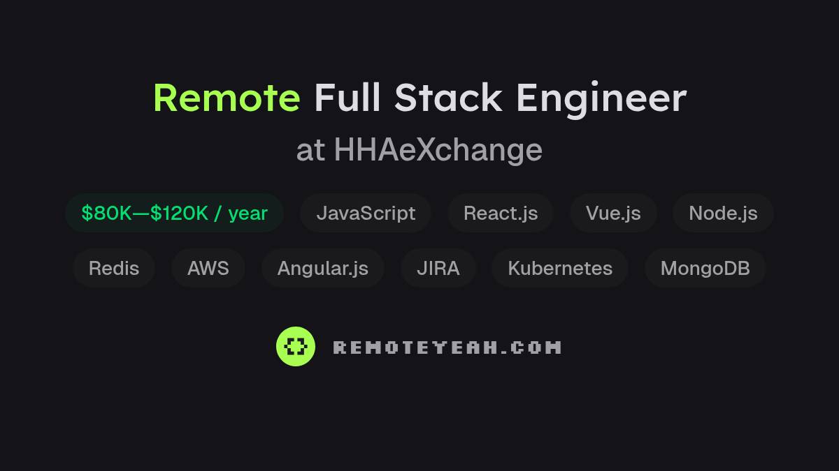 Remote Full Stack Engineer at HHAeXchange