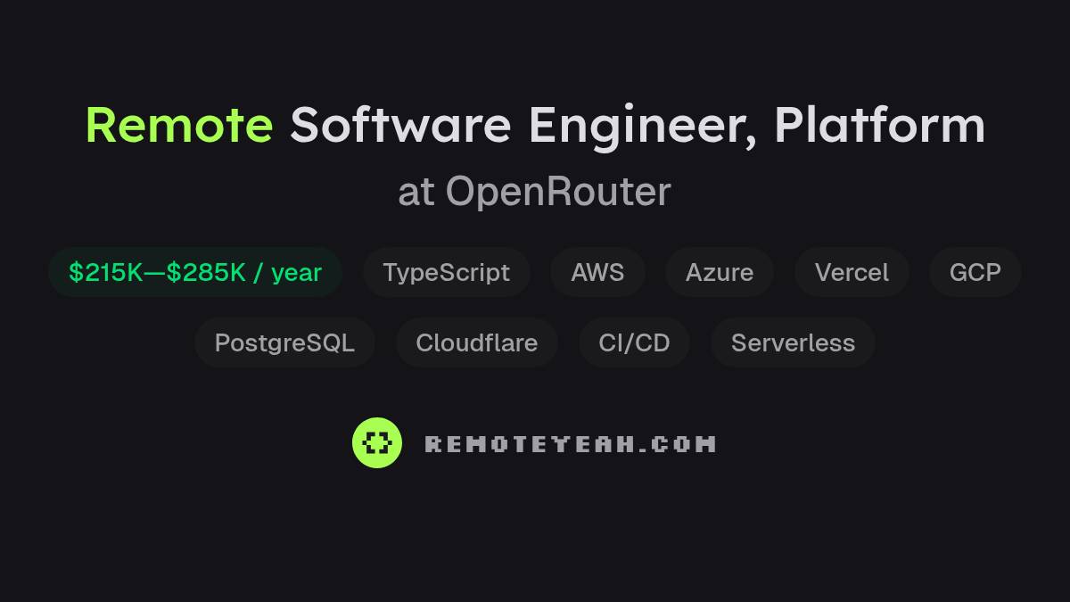 Aberta Software Engineer Remote Software Engineer, Platform at OpenRouter